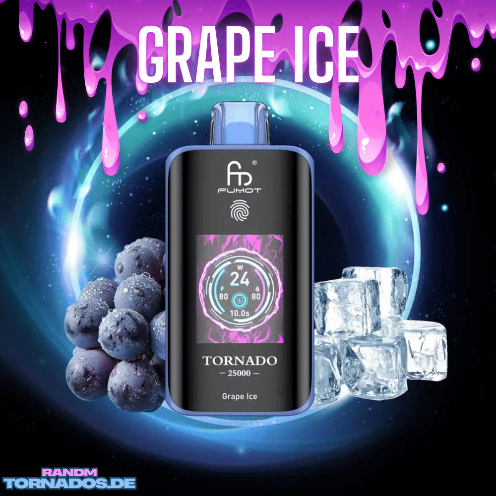 Tornado Vape - Fumot - 25K Vape - RandM - Grape Ice - Fumot Vape