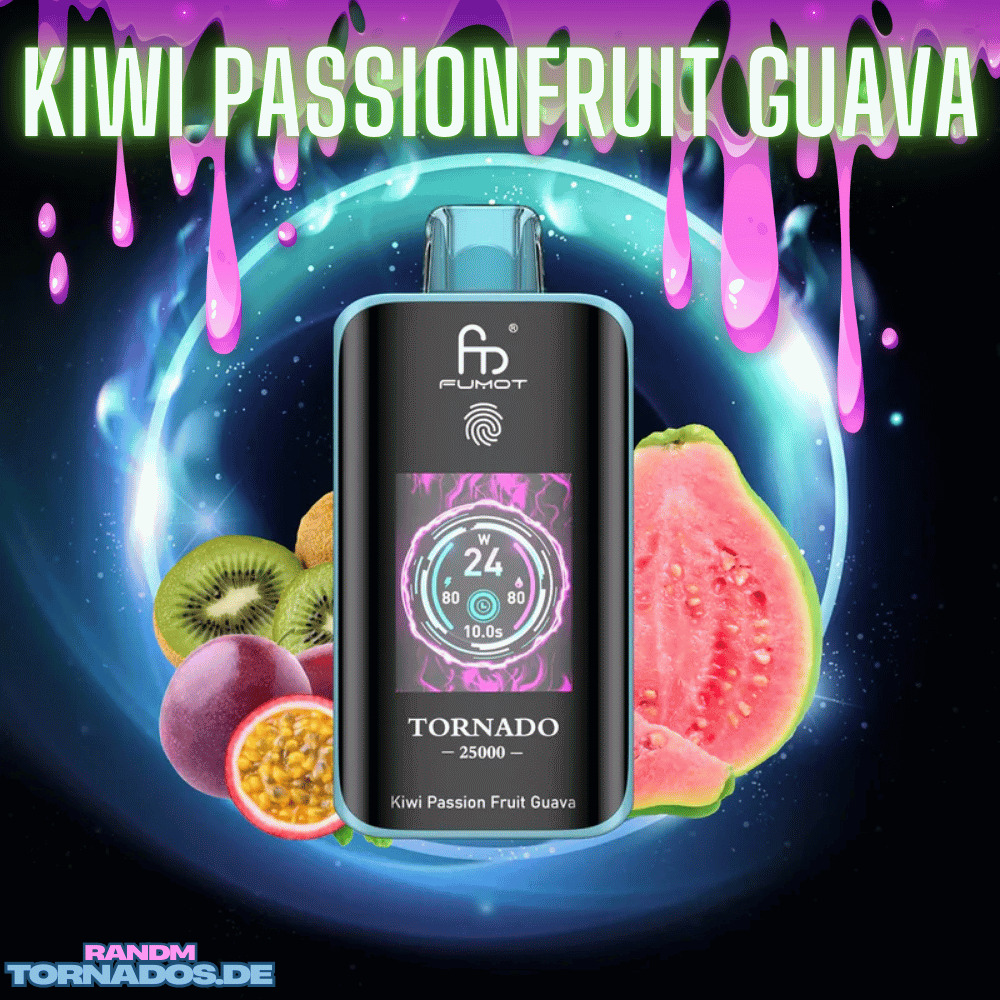 Tornado Vape - Fumot - 25K Vape - RandM - Kiwi Passionfruit Guava - Fumot Vape