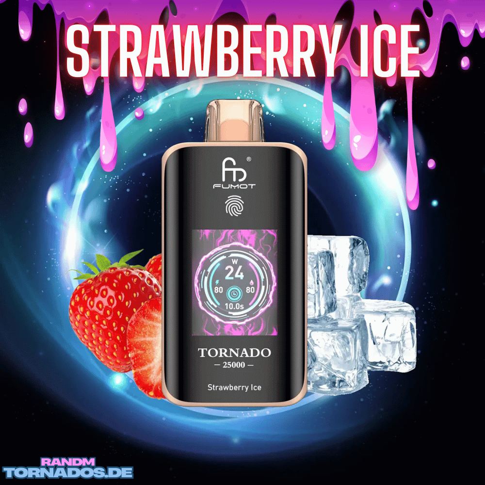 Tornado Vape - Fumot - 25K Vape - RandM - Strawberry Ice - Fumot Vape