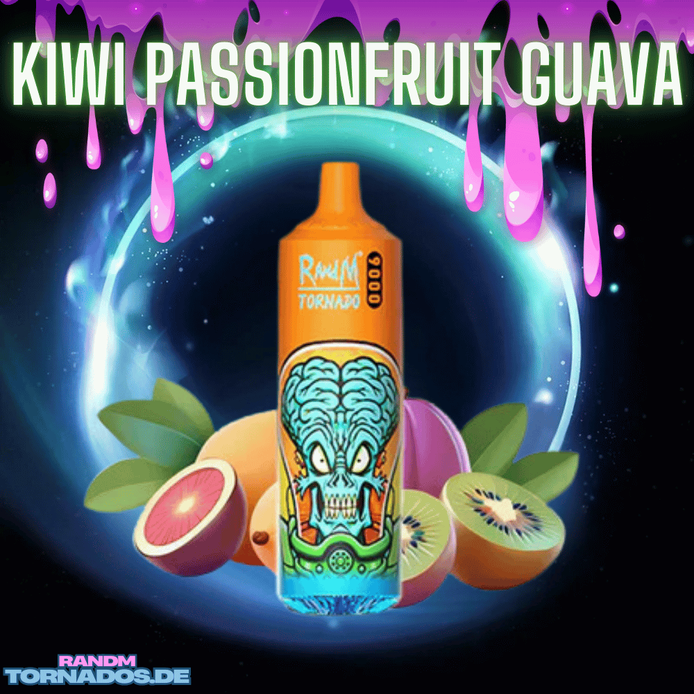 Tornado Vape - RandM - 9000 Vape - Tornado Vape 9000 - Kiwi Passionfruit Guava - 1