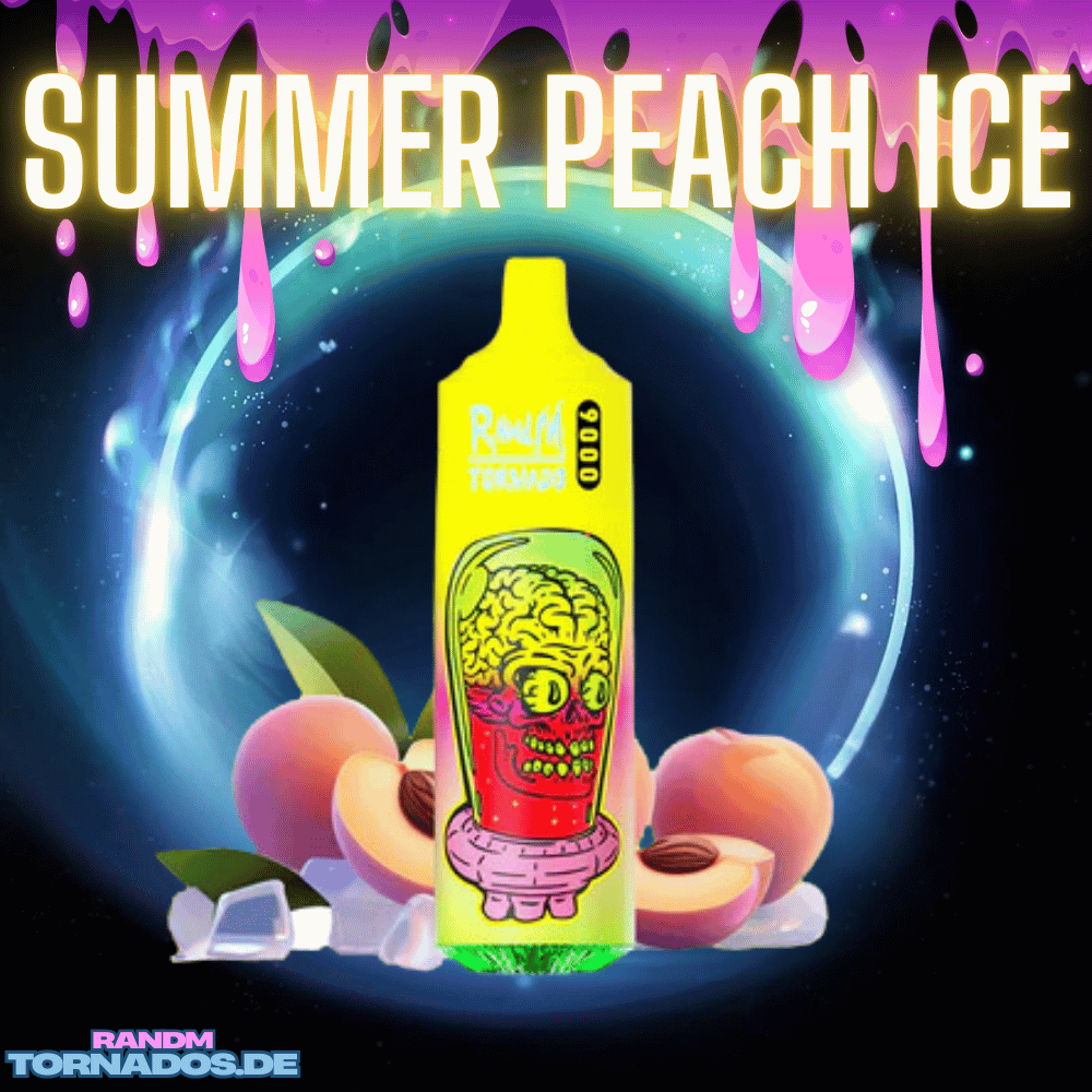 Tornado Vape - RandM - 9000 Vape - Tornado Vape 9000 - Summer Peach Ice - 1